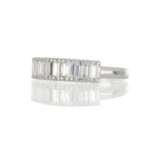 Load image into Gallery viewer, Estate Platinum Band with Baguette Diamonds
