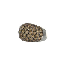 Load image into Gallery viewer, Estate Pasquale Bruni 18K White Gold Fancy Brown Diamond Dome Ring
