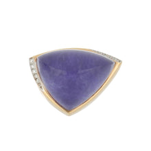Load image into Gallery viewer, Ponte Vecchio 18K Rose Gold Rock Crystal Quartz Over Purple Ring with Diamonds
