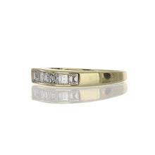 Load image into Gallery viewer, Vintage 1980s 18K Gold Stackable Diamond Band
