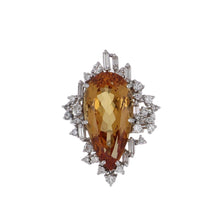 Load image into Gallery viewer, Important Vintage 1980s H.Stern 18K White Gold Imperial Topaz Ring
