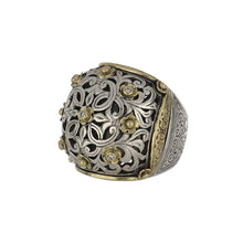 Load image into Gallery viewer, Estate Konstantino Sterling Silver and 18K Gold Ring
