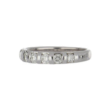Load image into Gallery viewer, Estate 14K White Gold Diamond Half Band

