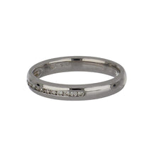 Load image into Gallery viewer, Estate 18K White Gold Band with Diamonds
