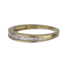 Load image into Gallery viewer, Vintage 1990s 14K Gold Baguette Diamond Band
