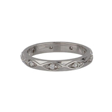 Load image into Gallery viewer, Bespoke 14K White Gold Band with Diamonds
