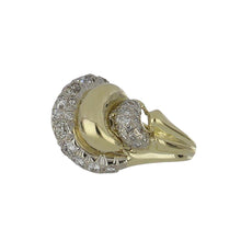 Load image into Gallery viewer, Retro 14K Two-Tone Gold Ring with Diamonds
