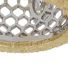 Load image into Gallery viewer, Mid-Century Buccellati 18K Two-Tone Gold Wide Lace Diamond Band
