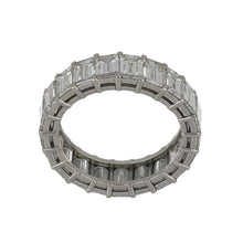 Load image into Gallery viewer, Estate Kwiat Platinum Emerald-cut Diamond  Eternity Band
