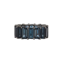Load image into Gallery viewer, Sterling Silver London Blue Topaz Eternity Band

