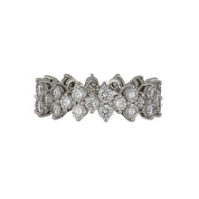 Load image into Gallery viewer, Estate Tiffany &amp; Co. Aria Platinum Round Diamond Eternity Band
