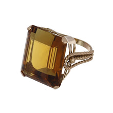 Load image into Gallery viewer, Vintage 1960s 14K Gold Citrine Ring
