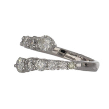 Load image into Gallery viewer, 18K White Gold Diamond Bypass Ring
