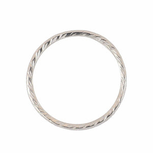 Estate Platinum 0.75 Carat Diamond Miligrain Eternity Band