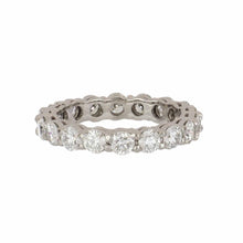 Load image into Gallery viewer, Estate Platinum Round Diamond Eternity Band
