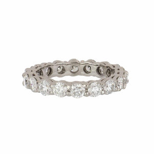 Estate Platinum Round Diamond Eternity Band