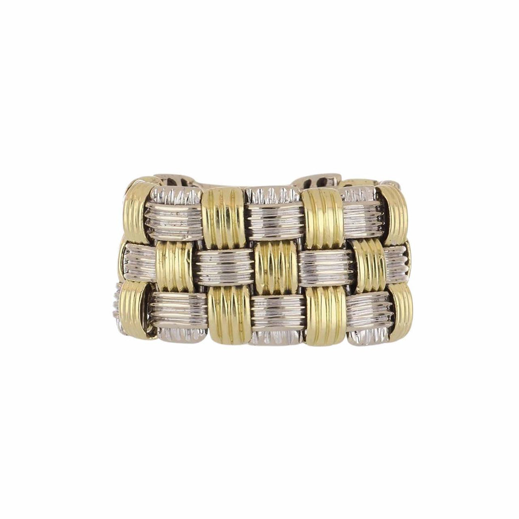 Estate Roberto Coin 'Appassionata' 18K Two-Tone Gold Ring