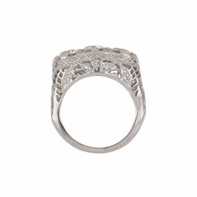 Load image into Gallery viewer, Art Deco Old European-Cut Three Stone Diamond Engagement Ring
