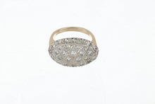 Load image into Gallery viewer, Retro 1940s Diamond Plaque 14K Two-Tone Gold Ring
