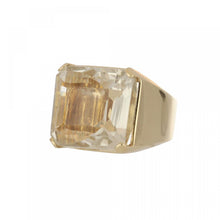 Load image into Gallery viewer, Vintage Tony Duquette 18K Gold Rock Crystal Ring
