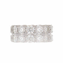 Load image into Gallery viewer, Vintage 1970s Round Diamond 18K White Gold Eternity Band
