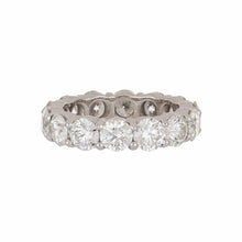 Load image into Gallery viewer, Vintage 1970s Round Diamond 18K White Gold Eternity Band
