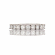 Load image into Gallery viewer, Vintage 1990s Round Diamond 18K White Gold Eternity Band
