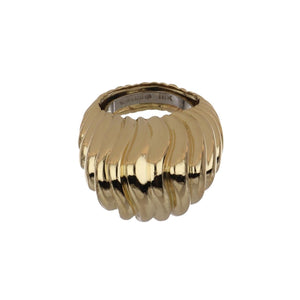 Vintage David Webb 1980s 18K Gold Domed Ring