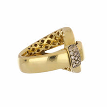 Load image into Gallery viewer, Italian Buckle 18K Gold Ring
