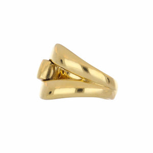Italian Buckle 18K Gold Ring