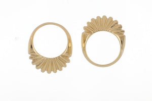 Pair of Vintage 14K Gold Guard Rings