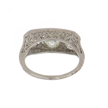 Load image into Gallery viewer, Art Deco 18K White Gold Three Stone Diamond Ring
