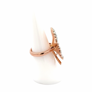 Victorian 14K Rose Gold Ruby and Split Pearl Ring