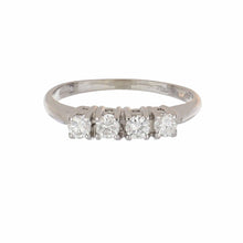 Load image into Gallery viewer, Mid-Century Diamond 14K White Gold Band
