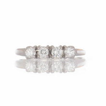 Load image into Gallery viewer, Mid-Century Diamond 14K White Gold Band
