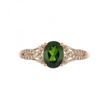 Load image into Gallery viewer, Estate 14K Rose Gold Chrome Diopside Ring

