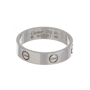 Estate Cartier 18K White Gold Love Ring