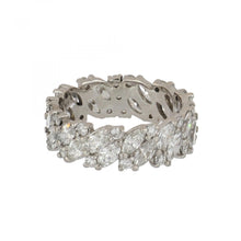 Load image into Gallery viewer, Vintage 1970s Marquise and Round Diamond Platinum Band
