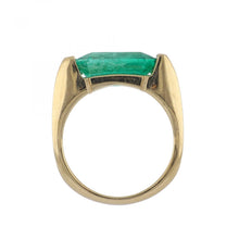 Load image into Gallery viewer, Bespoke 18K Gold Emerald East-West Ring
