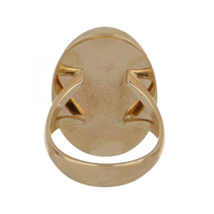 Estate 14K Gold Amber Ring