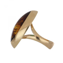 Load image into Gallery viewer, Estate 14K Gold Amber Ring
