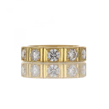 Load image into Gallery viewer, Vintage 18K Gold Diamond Eternity Band
