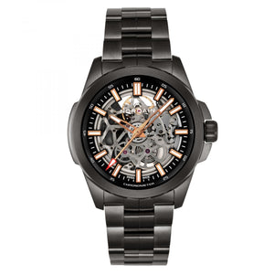 Norqain stainless steel DLC 'Independence Skeleton' 42mm Watch