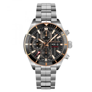 Norqain Stainless Steel and Rose Gold Adventure Sport 41MM Chrono Watch