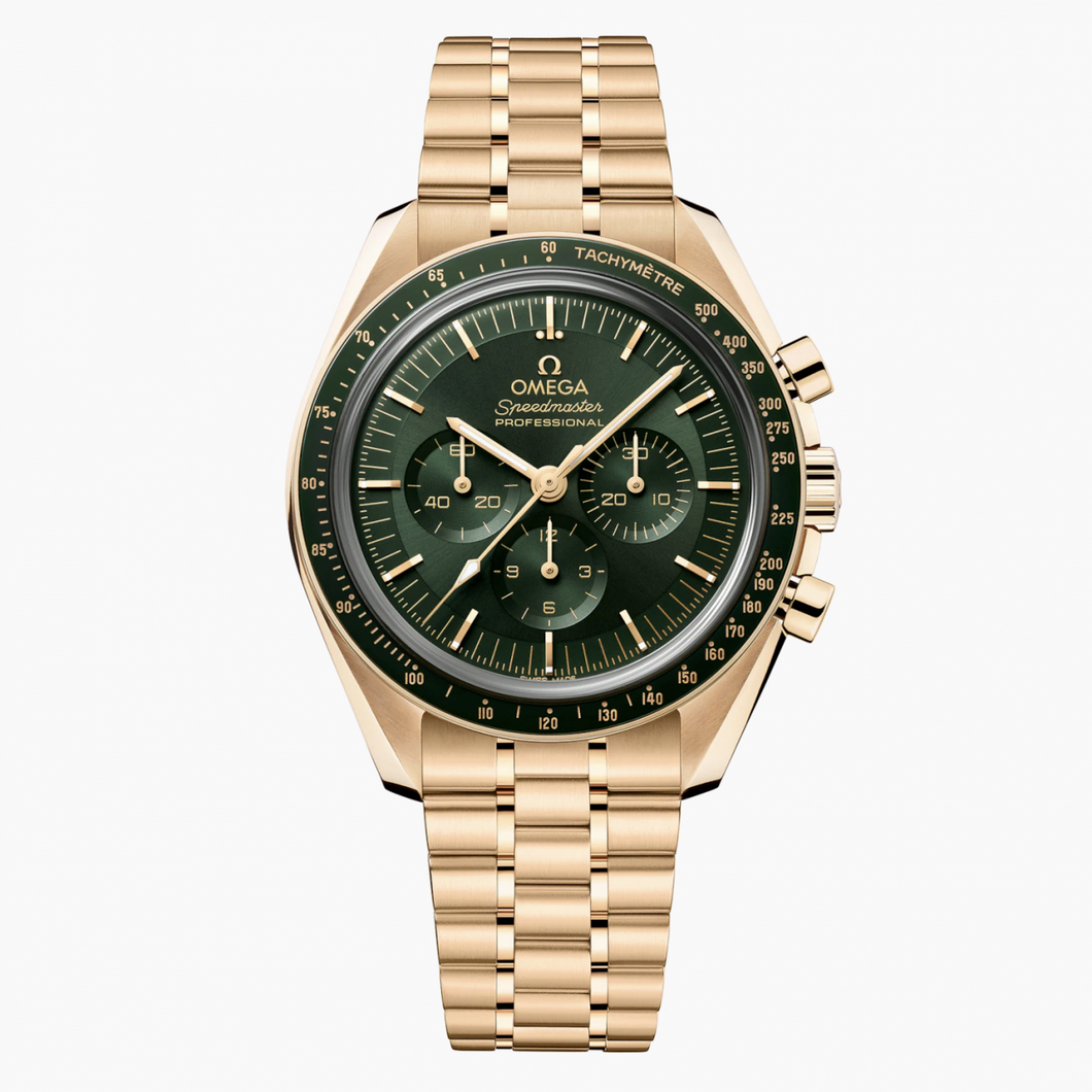 Omega Speedmaster Moonwatch Professional Co Axial Master Chronometer Chronograph Moonshine Gold Watch 42mm O31060425010001