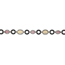 Load image into Gallery viewer, Maharaja Sterling Silver Opal and Pink Tourmaline Necklace

