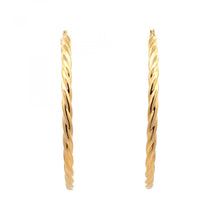 Load image into Gallery viewer, Antonio Papini 18K Gold Twist Hoop Earrings
