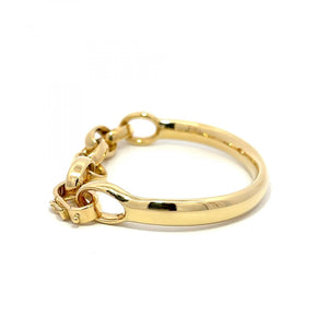 Papini 18K Gold Chain Link Bangle Bracelet