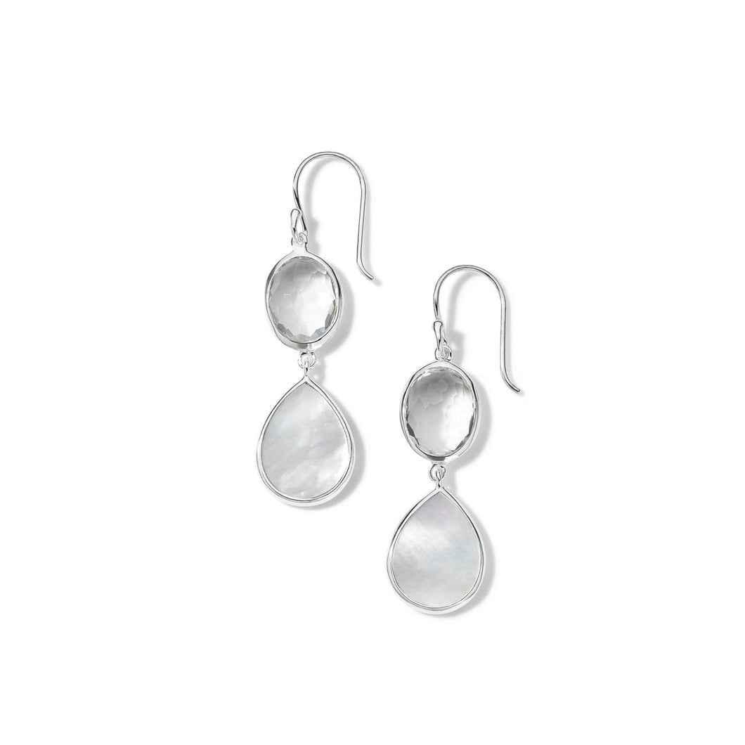 Ippolita Sterling Silver 'Wonderland' Rock Crystal and Mother-of-Pearl Earrings