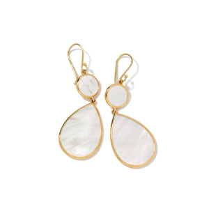 Ippolita 18K Gold 'Rock Candy' Mother-of-Pearl Double Drop Earrings